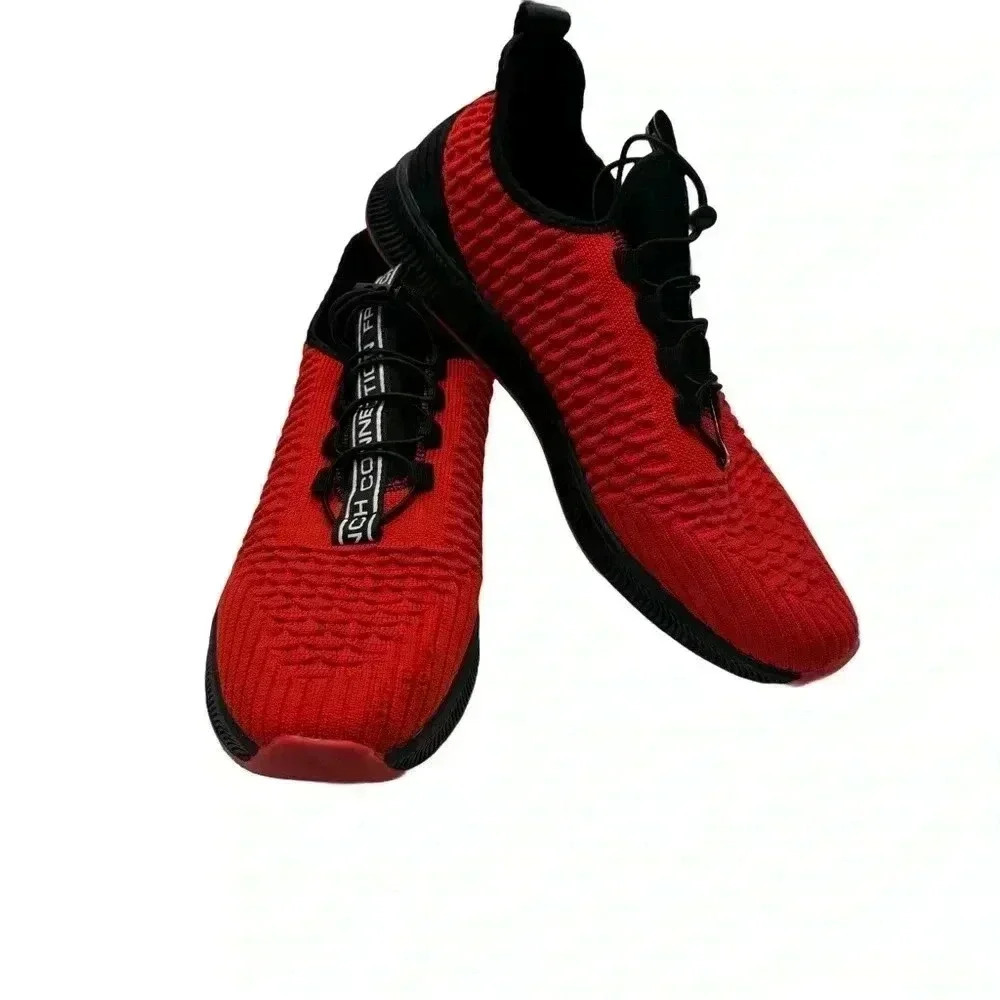 French Connection men’s Cannes sneakers. Red & black size 10
